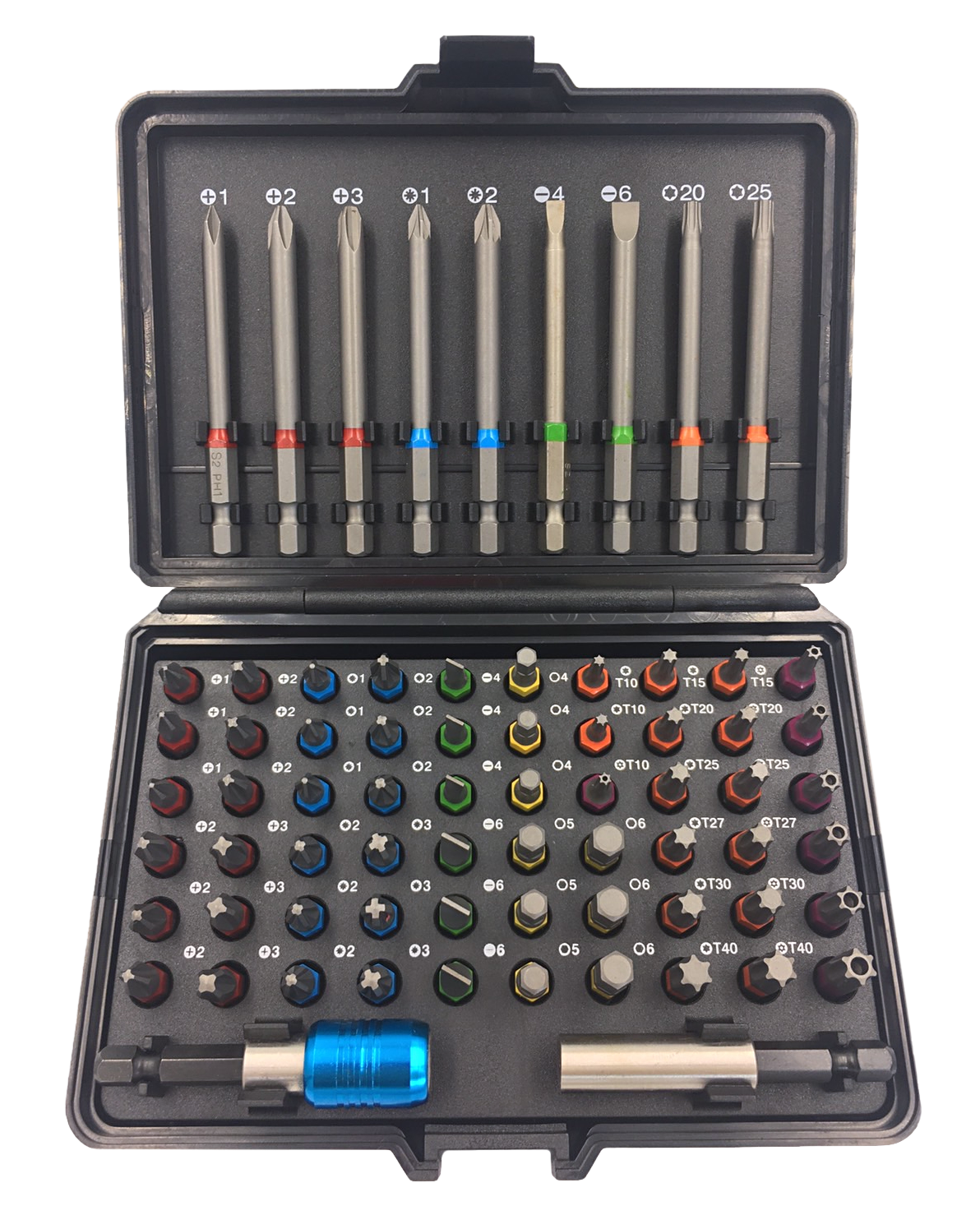 SW-STAHL 04127L Bitsortiment, 1/4", 71-teilig