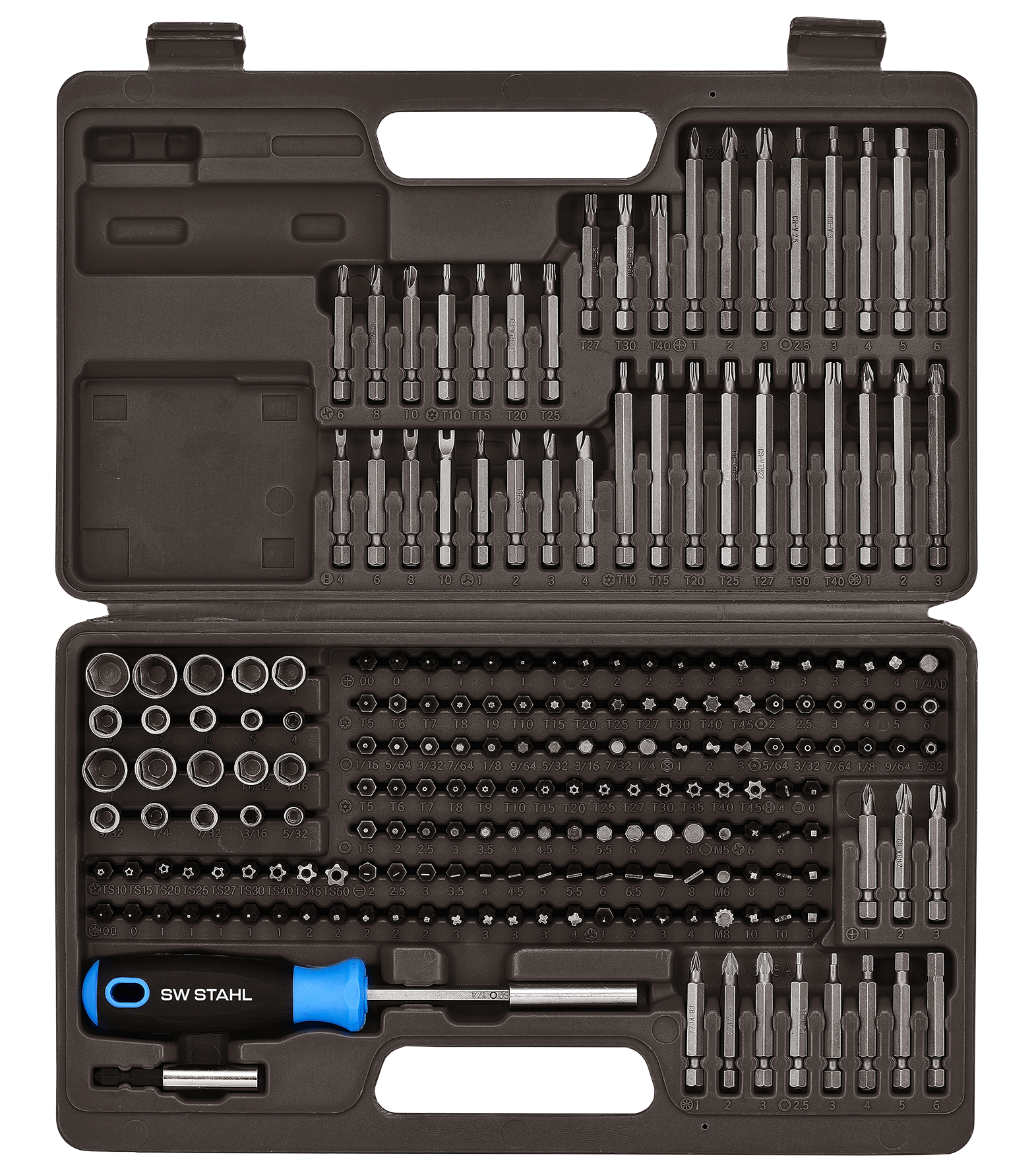 SW-STAHL 04141L Bitsortiment, 1/4", 208-teilig