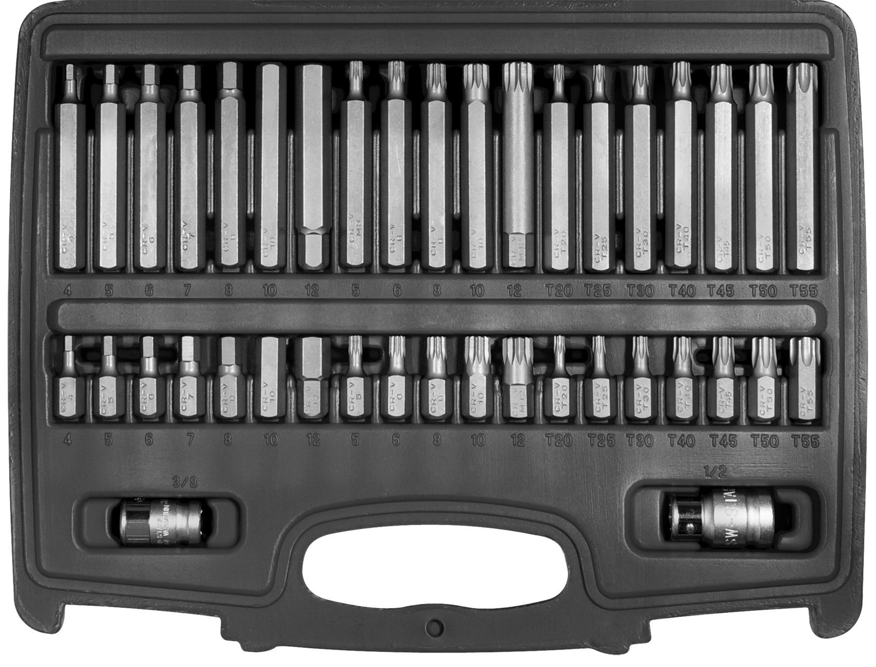 SW-STAHL 04470L Bitsortiment, 3/8", 40-teilig