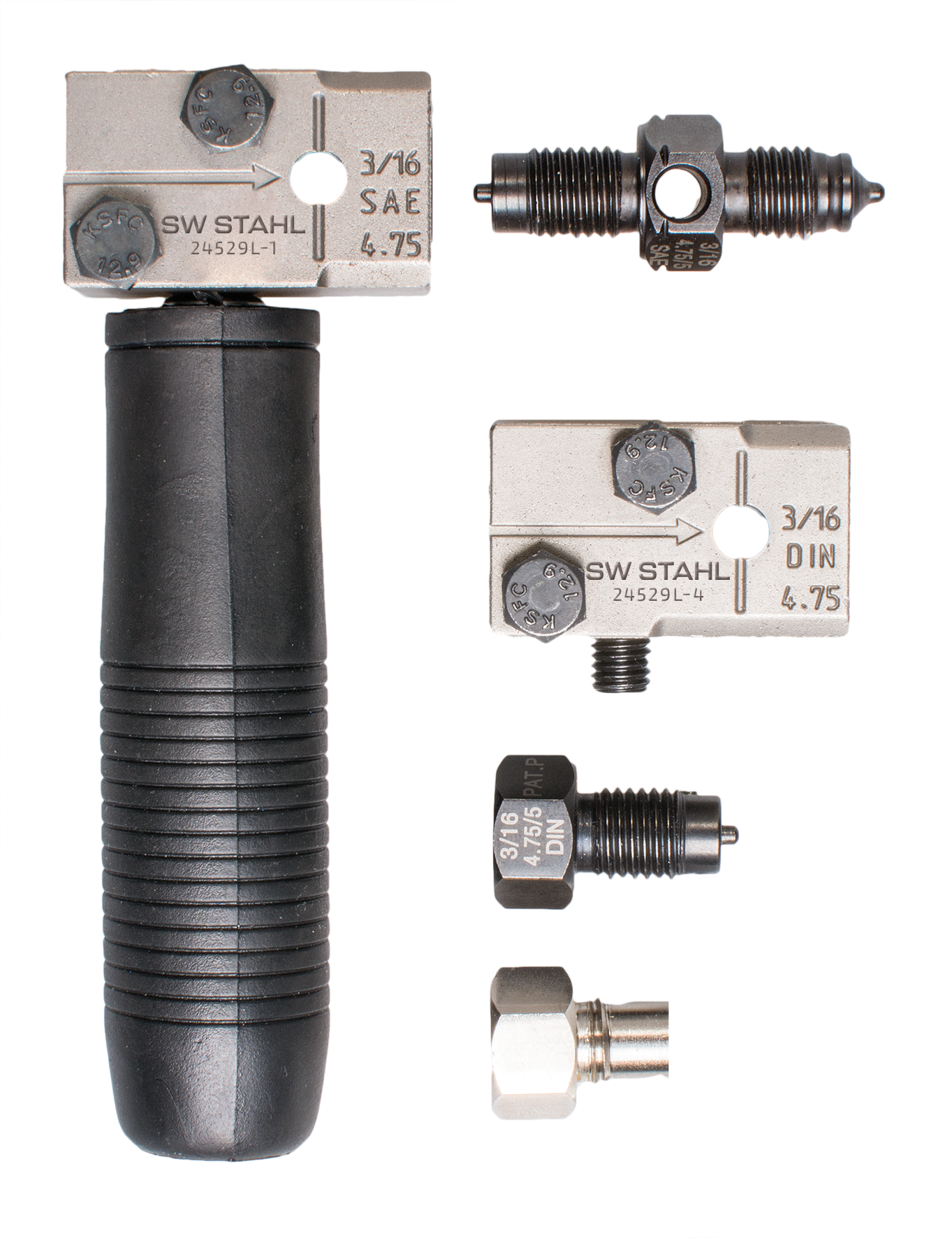 SW-STAHL 24529L Mechanisches Bördelgerät, SAE und DIN