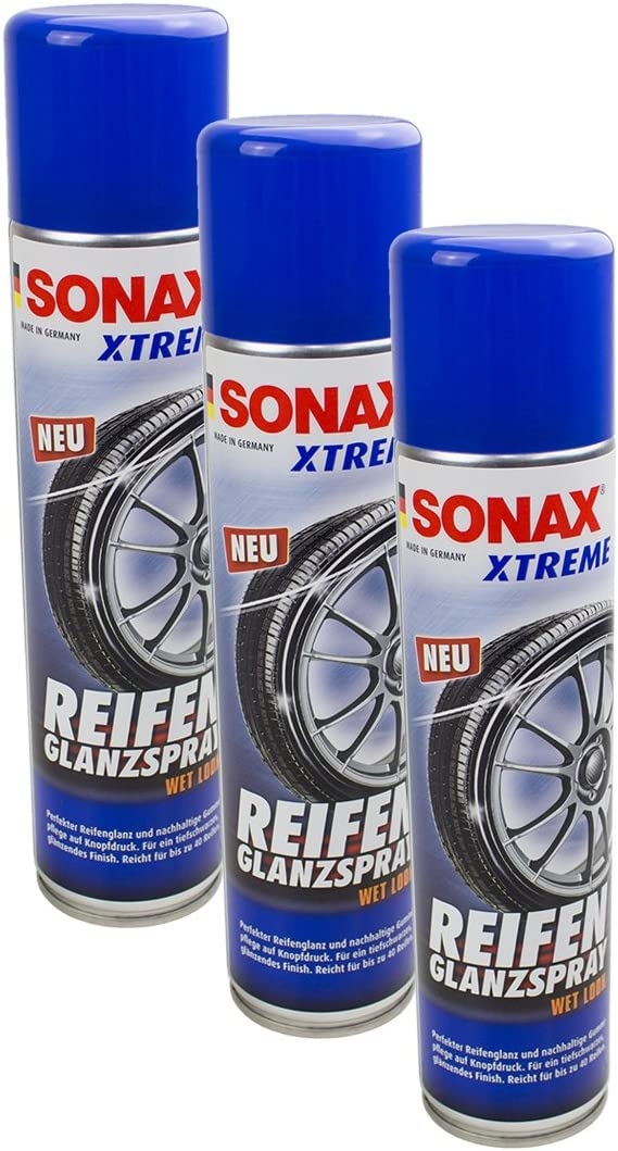 SONAX 3X 02353000 Xtreme ReifenGlanzSpray Wet Look Reifenspray 400ml