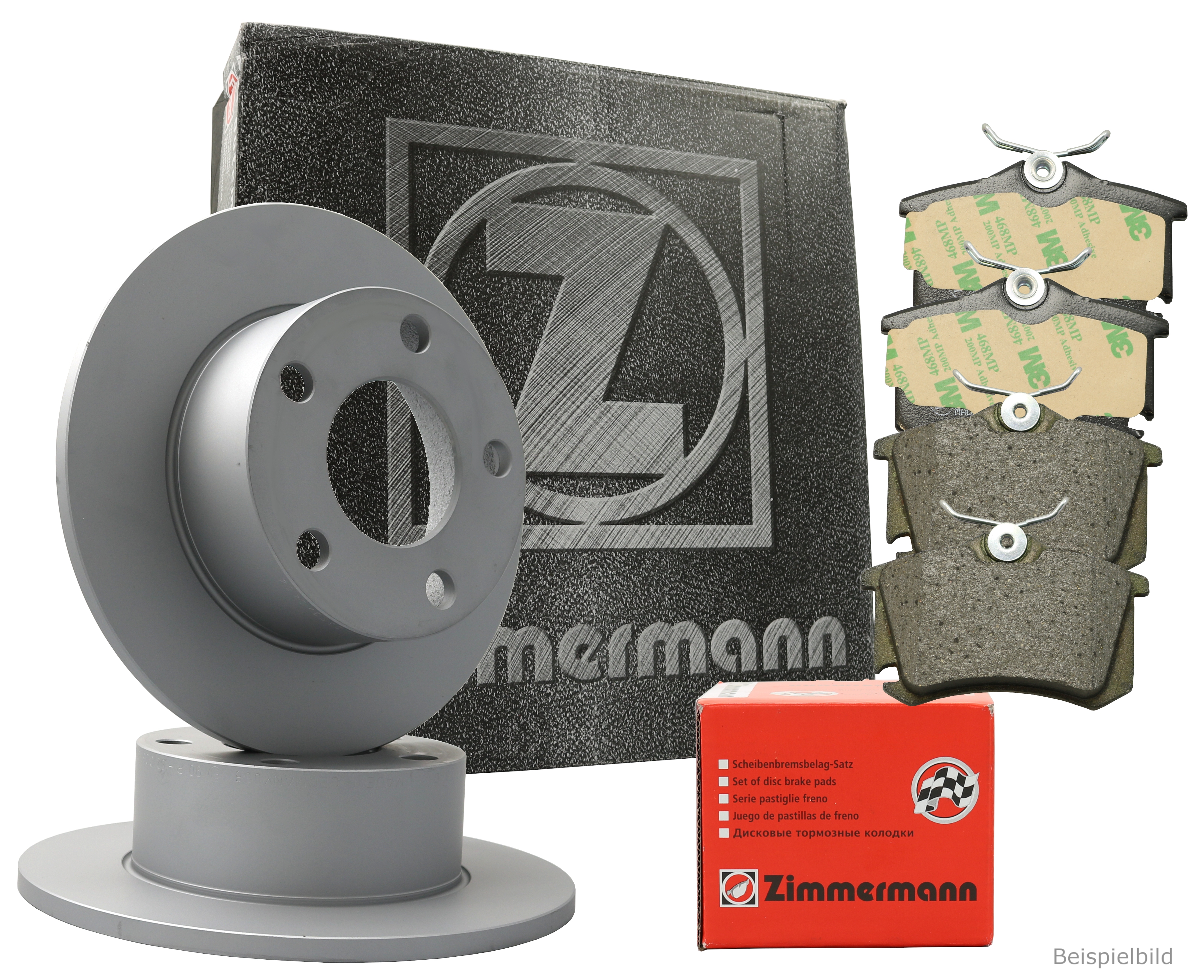 Zimmermann Bremsenset hinten Bremsscheiben + Bremsbeläge Hyundai i40 17/18 Zoll