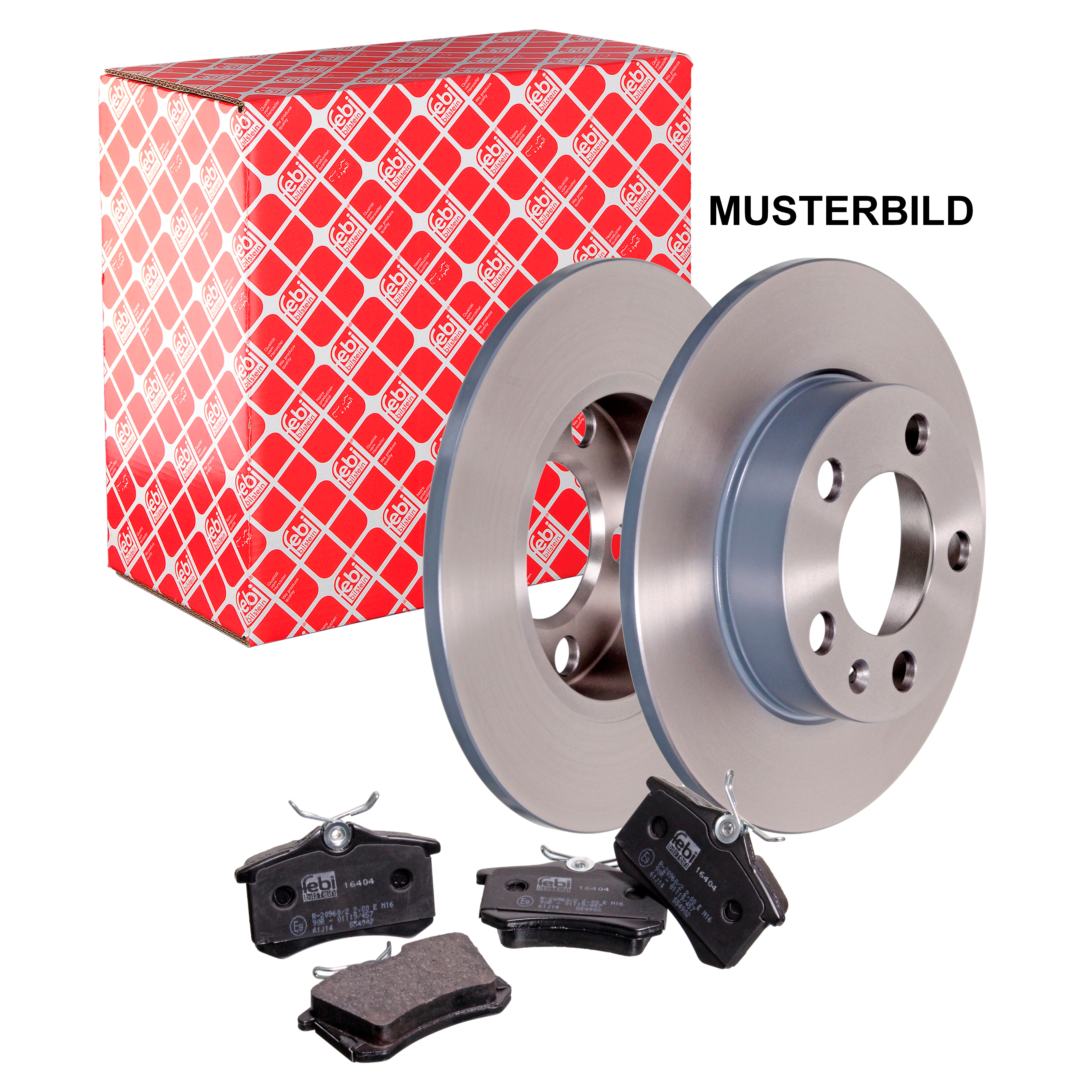 FEBI BILSTEIN Bremsenset Bremsscheiben + Bremsbeläge vorne Skoda Octavia 3