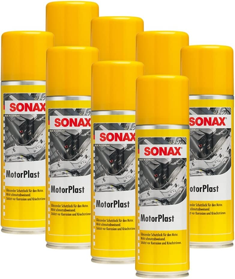 SONAX 03302000 Motorplast Schutzlack Motorschutzlack Lackpflege 8x300ml