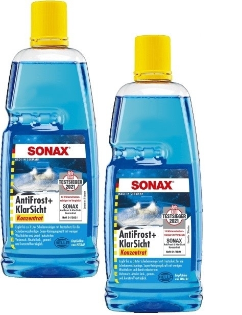 Sonax 03323000 Anti Frost Klarsicht Konzentrat Einfrieren Düsen 2x1l