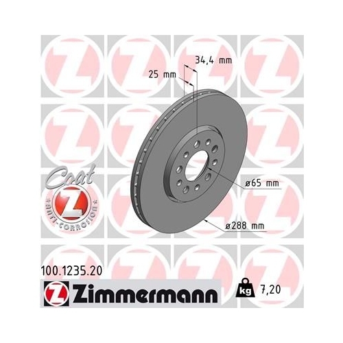 Zimmermann Bremsenset vorne + hinten Bremsscheiben + Bremsbeläge AUDI A3 8L1