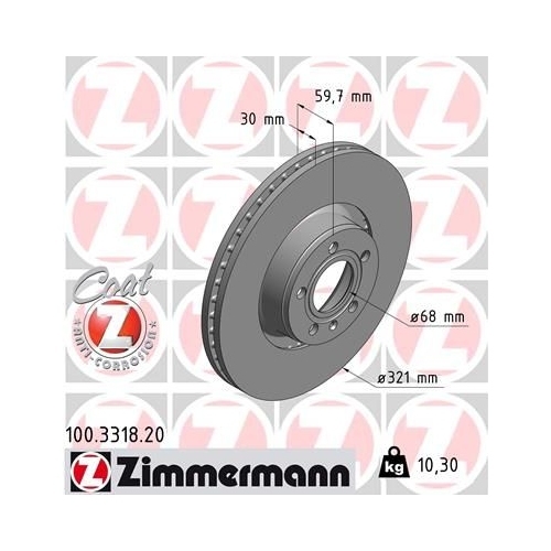 Zimmermann Bremsenset VA + HA Scheiben + Beläge AUDI A8 QUATTRO TFSI TDI V6 V8