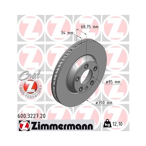 Zimmermann Bremsenset vorne + hinten Bremsscheiben + Bremsbeläge