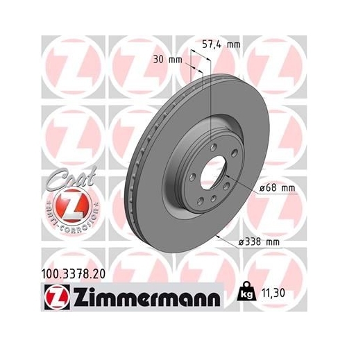 ZIMMERMANN Bremsenset Bremsscheiben + Bremsbeläge vorne + hinten AUDI A4 A5A