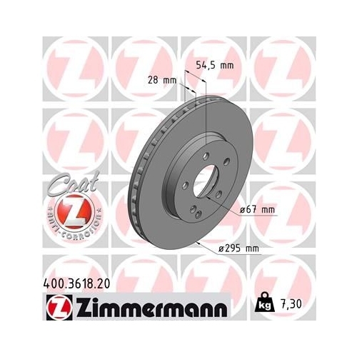 Zimmermann Bremsenset vorne + hinten Bremsscheiben + Bremsbeläge Mercedes W211