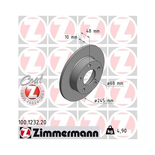 Zimmermann Bremsenset vorne + hinten Bremsscheiben + Bremsbeläge