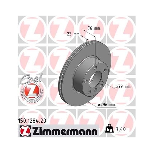 Zimmermann Bremsenset vorne + hinten Bremsscheiben + Bremsbeläge