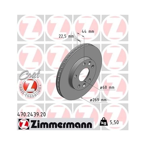 ZIMMERMANN Bremsenset Bremsscheiben + Bremsbeläge vorne + hinten DACIA DUSTER