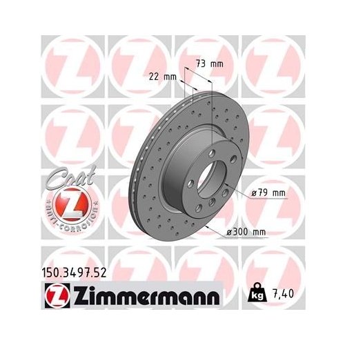 Zimmermann Bremsenset vorne Sport Scheiben + Beläge BMW F20-F21 F30-34 F32-36