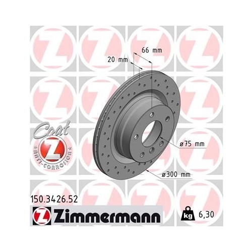 Zimmermann Bremsenset VA + HA Sport Bremsscheiben + Bremsbeläge BMW 1er 3er