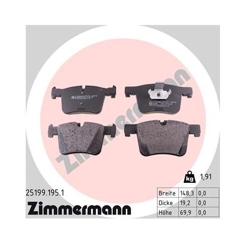 ZIMMERMANN Bremsenset Sport Bremsscheiben + Bremsbeläge vorne + hinten BMW 4 F36