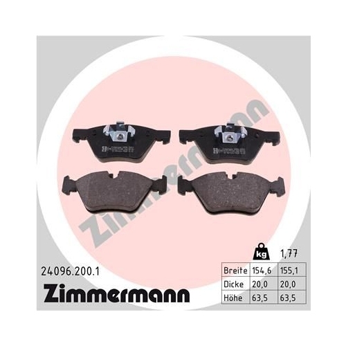 Zimmermann Bremsenset vorne + hinten Bremsscheiben + Bremsbeläge BMW E90 E93