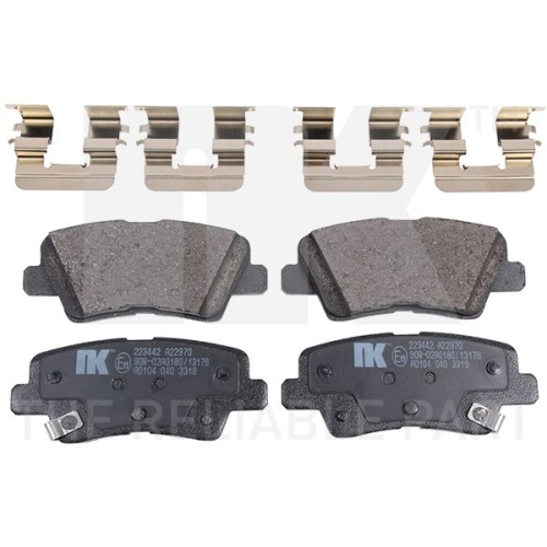 NK Bremsenset hinten Bremsscheiben + Bremsbeläge HYUNDAI i30