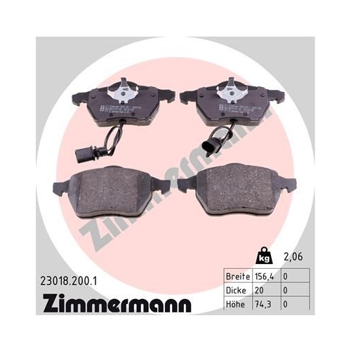 Zimmermann Bremsenset VA + HA Sport Scheiben + Beläge Audi A4 B5 VW Passat 3B