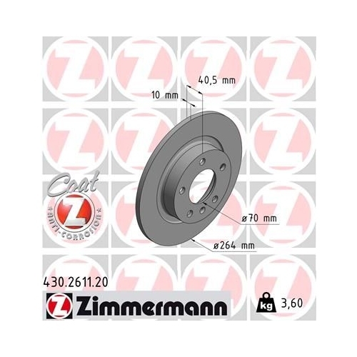 Zimmermann Bremsenset vorne + hinten Bremsscheiben + Bremsbeläge OPEL ZAFIRA B