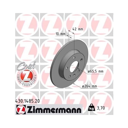 ZIMMERMANN Bremsenset Bremsscheiben + Bremsbeläge vorne + hinten ZAFIRA FAMILY B