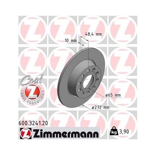 Zimmermann Bremsenset VA Sport + HA Bremsscheiben + Bremsbeläge Skoda Superb