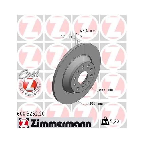 ZIMMERMANN Bremsenset Bremsscheiben + Bremsbeläge vorne + hinten SKODA KODIAQ