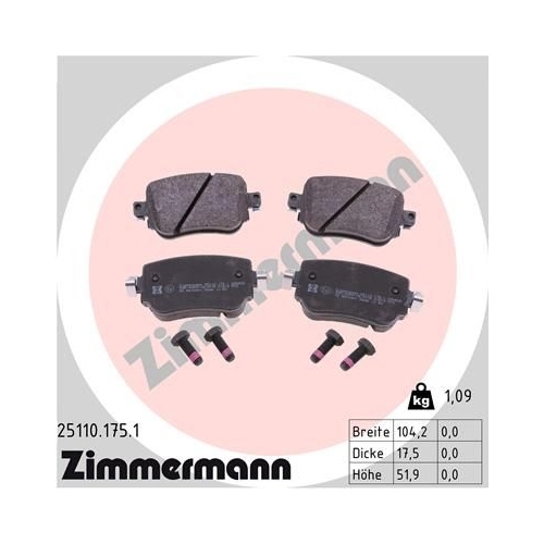 ZIMMERMANN Bremsenset Bremsscheiben + Bremsbeläge vorne + hinten SEAT ALHAMBRA