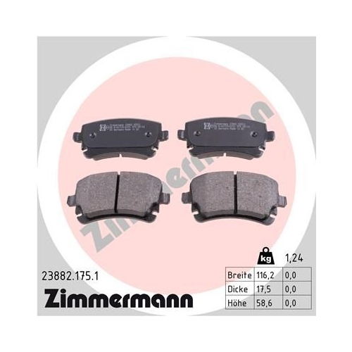 Zimmermann Bremsenset vorne + hinten Sport Bremsscheiben + Bremsbeläge Audi A6