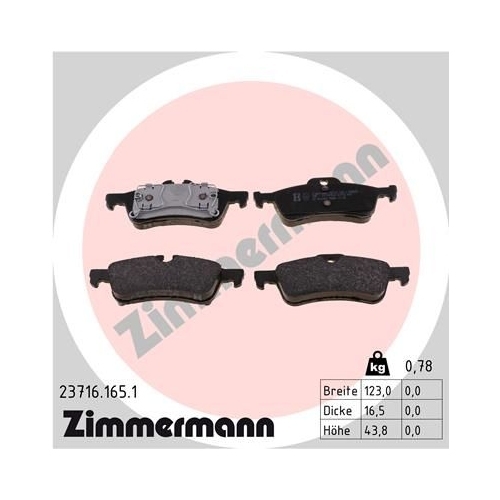 Zimmermann Bremsenset vorne + hinten Scheiben + Beläge Mini R50 R53 Cabrio R52