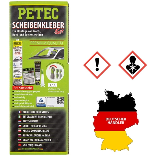 Petec 83333 Scheibenkleber Set Kartusche Qualität Antennentauglich