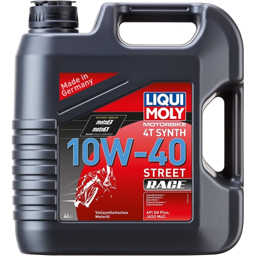 1x LIQUI MOLY 20754 Motorbike 4T Synth 10W-40 Street Race 4 l