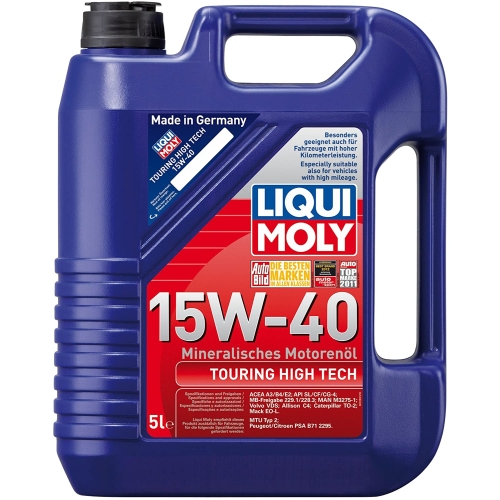 Liqui Moly 1096 Touring High Tech Motoröl 15W-40 5l Mineralisch Öl Touring