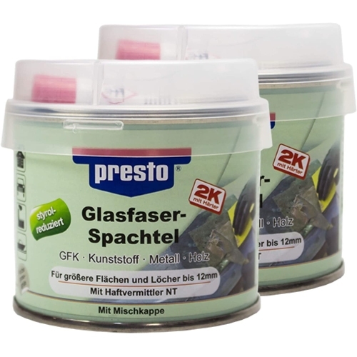 2x Presto Glasfaserspachtel 250g