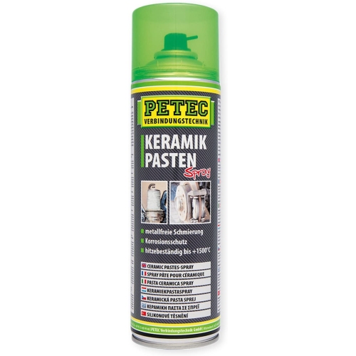 Petec Keramikpaste Spray 500 ml 70650 Metallfrei Hitzebeständig Korrosionsschutz