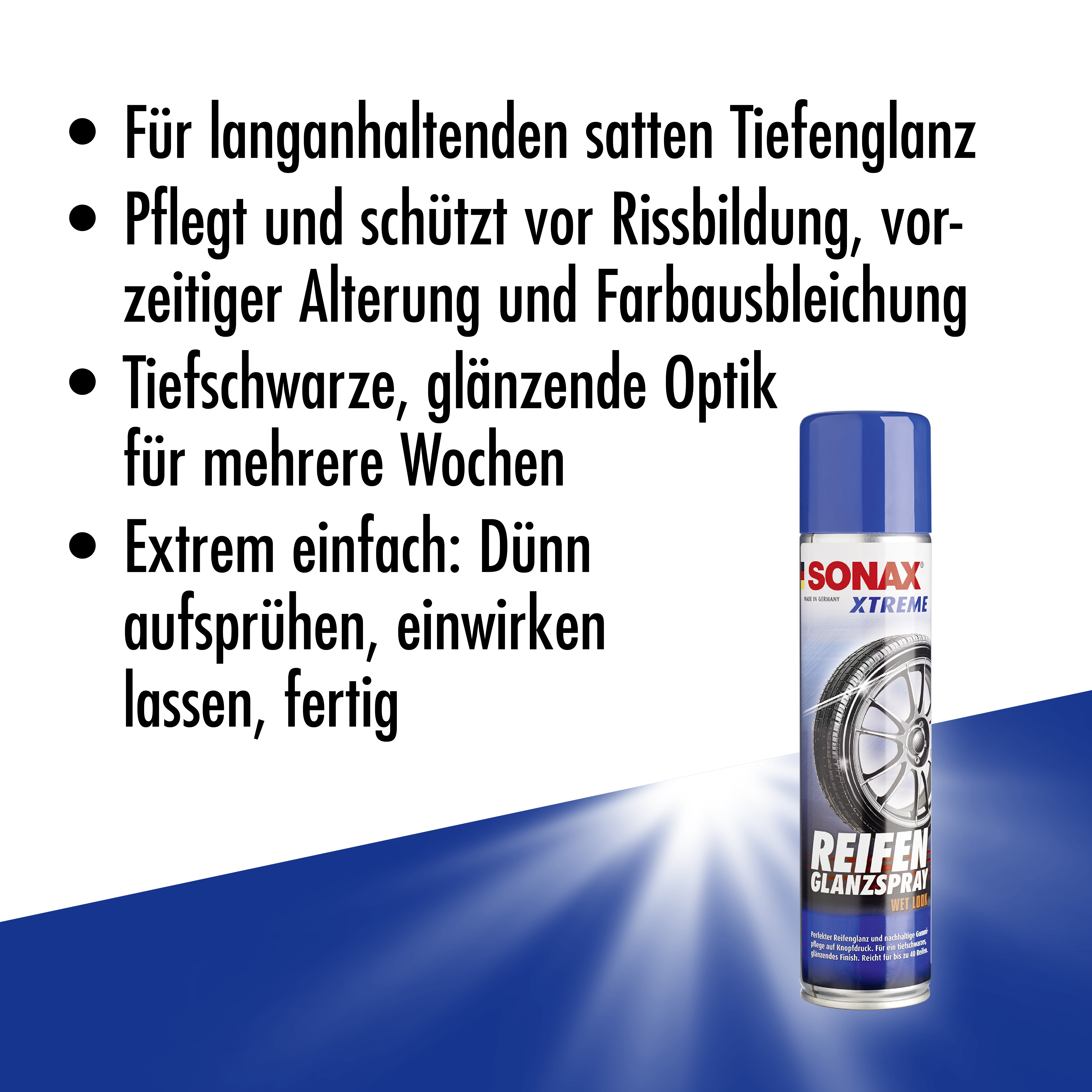 SONAX 3X 02353000 Xtreme ReifenGlanzSpray Wet Look Reifenspray 400ml