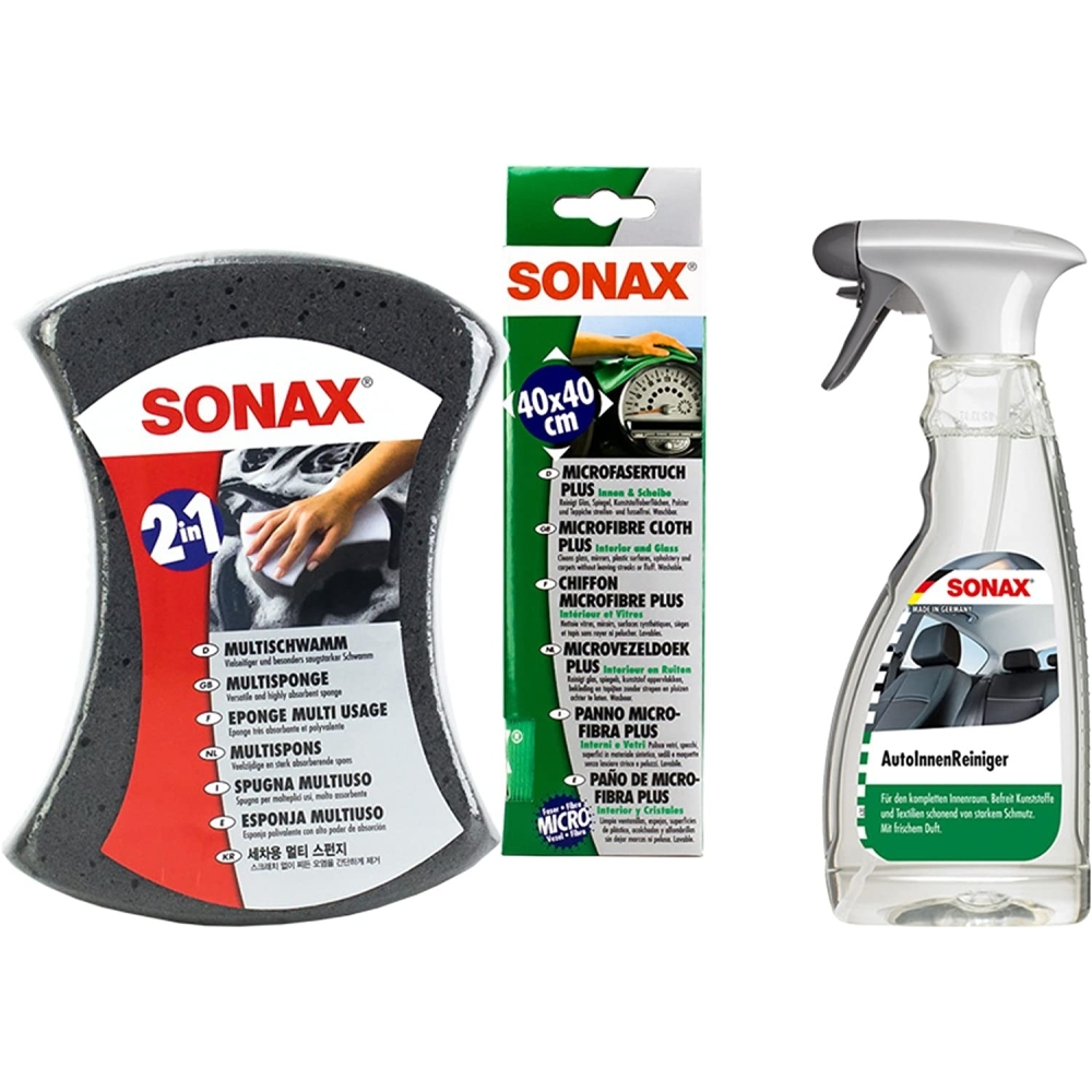 SONAX Multischwamm Microfasertuch Plus Auto-Innenreinigung 1x500ml