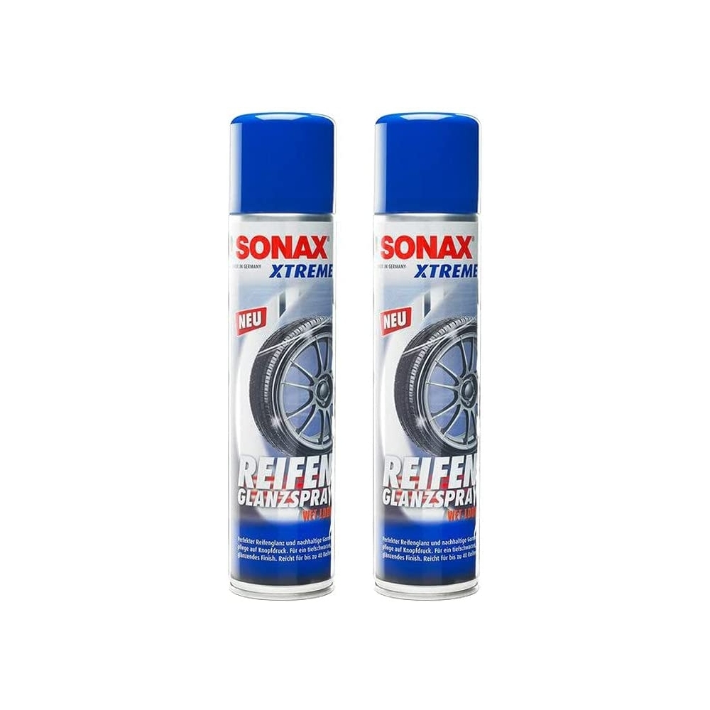 SONAX 02353000 Xtreme Reifenglanzspray Wet Look Reifenspray 2x400ml