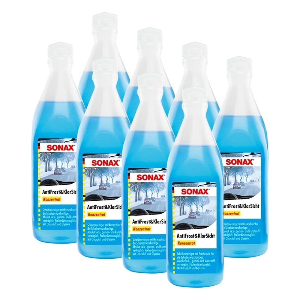 SONAX 03321000 Antifrost Klarsicht Konzentrat Frostschutz Citrusduft 8x250ml