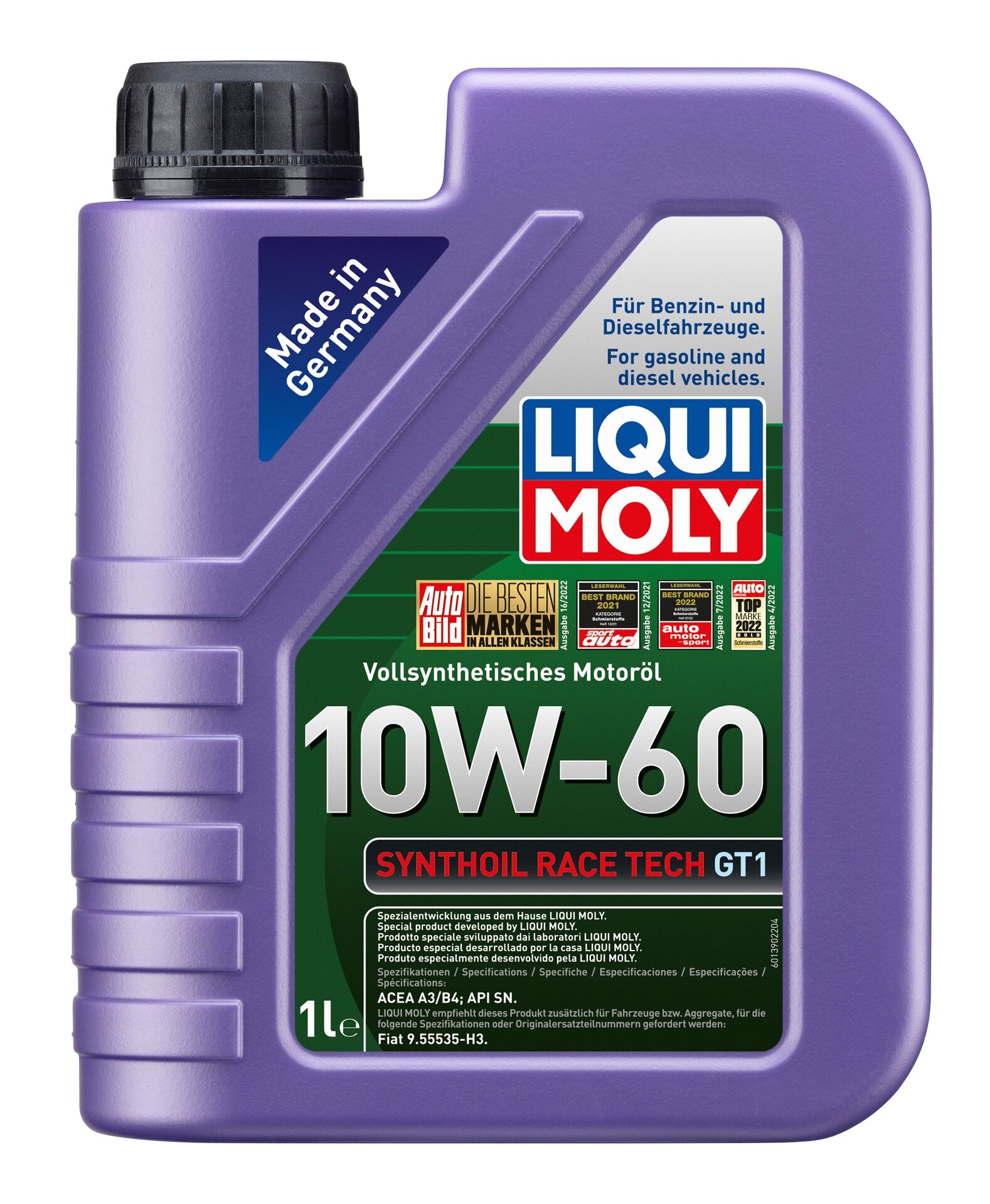 Liqui Moly 1x LM1390 1l Synthoil Race Tech GT1 10W-60