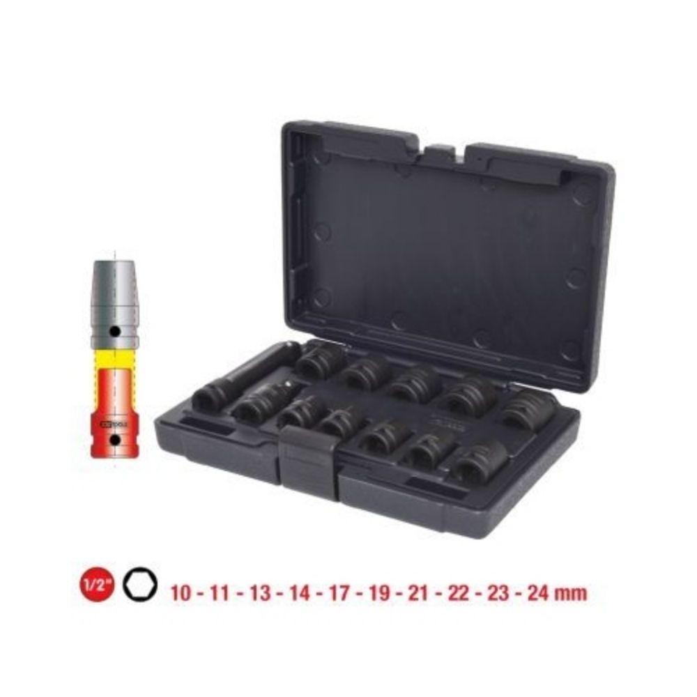 Kraft-Stecknuss-Satz KS TOOLS 515.0112 für