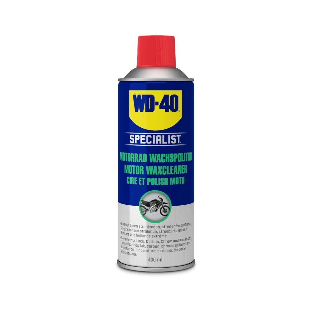 WD-40 4061659064177 WD-40 Specialist 56809 Specialist Motorbike Wachspolitur 400ml, Farblos