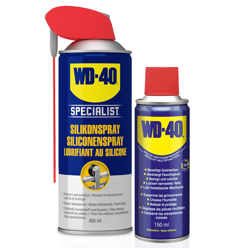 WD-40 SPECIALIST Silikon SET Silikonspray 400ml 1x Multifunktionsprodukt 150ml