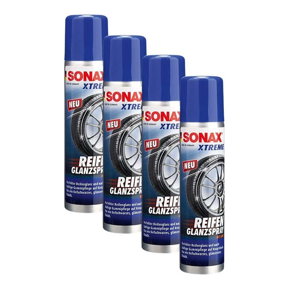 SONAX 02353000 Xtreme Reifen-Glanz-Spray Wet Look Reifenspray 4x400ml