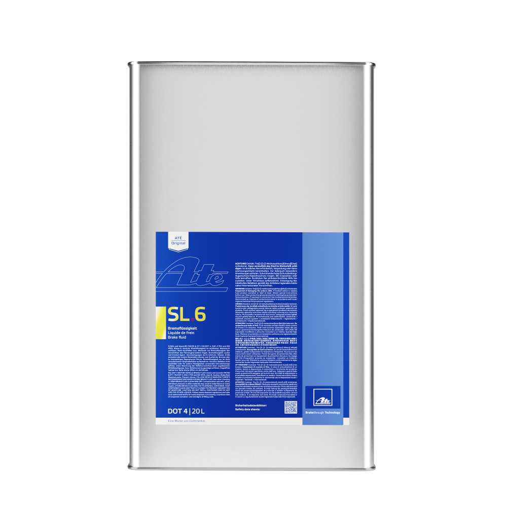 ATE Bremsflüssigkeit SL.6 SL6 DOT 4 20L Original Brake Fluid 03.9901-6411.2