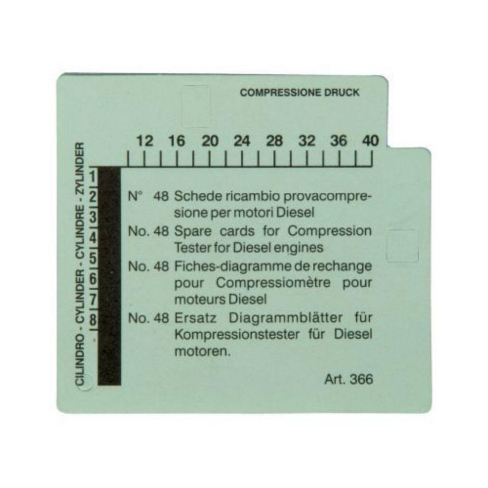 Diagrammblätter, Kompressionsdruckschreiber KS TOOLS 150.1657 für