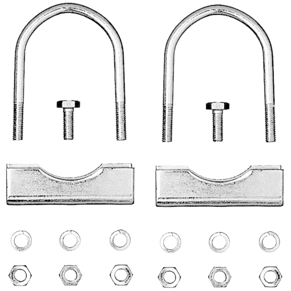 HP Autozubehör Stützradhalter-Set 48mm Zugrohr Durchmesser 60/70 mm. 1x25109HP