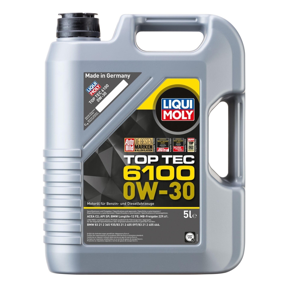 Liqui Moly 1x LM20771 5l Motoröl Top Tec 6100 0W-30