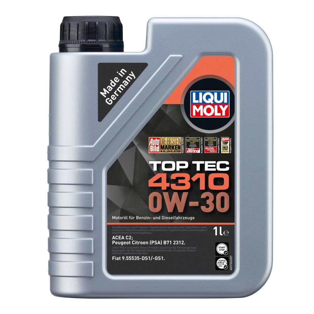 Liqui Moly 1x LM3735 1l Leichtlauf Motoröl Top Tec 4310 0W-30