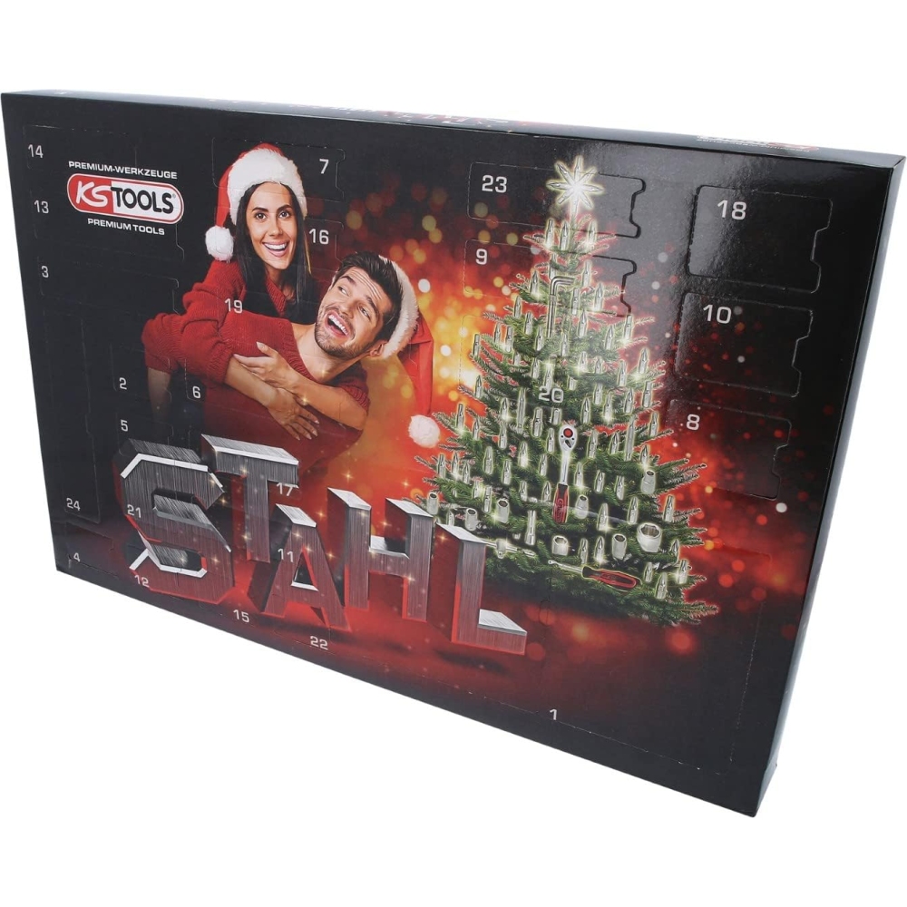 KS Tools 999.4444 Adventskalender, Steckschlüssel-Satz 131-tlg